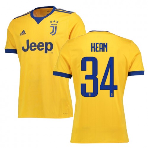 Juventus Fodboldtrøjer KEAN Udebanesæt 2017/18 Kort ærmer Juventus Fodboldtrøjer KEAN Udebanesæt 2017/18 Kort ærmer