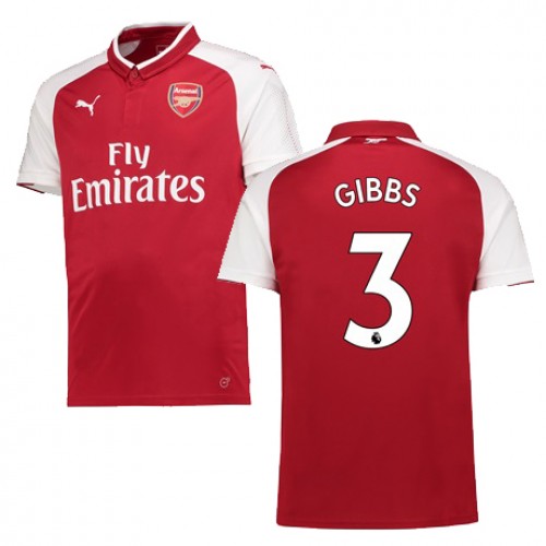 Arsenal Fodboldtrøjer GIBBS Hjemmebanesæt 2017/18 Kort ærmer Arsenal Fodboldtrøjer GIBBS Hjemmebanesæt 2017/18 Kort ærmer