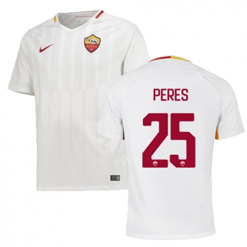 A.S. Roma Fodboldtrøjer PERES Udebanesæt 2017/18 Kort ærmer A.S. Roma Fodboldtrøjer PERES Udebanesæt 2017/18 Kort ærmer