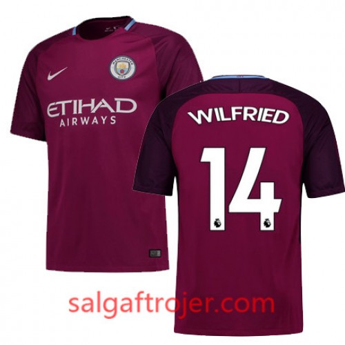 Manchester City Fodboldtrøjer WILFRIED Udebanesæt 2017/18 Kort ærmer Manchester City Fodboldtrøjer WILFRIED Udebanesæt 2017/18 Kort ærmer