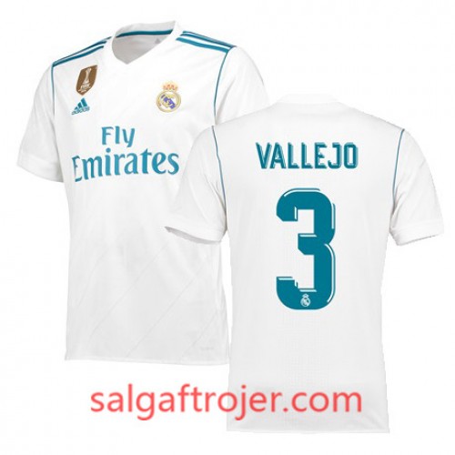 Real Madrid Fodboldtrøjer JESUS VALLEJO Hjemmebanesæt 2017/18 Kort ærmer Real Madrid Fodboldtrøjer JESUS VALLEJO Hjemmebanesæt 2017/18 Kort ærmer