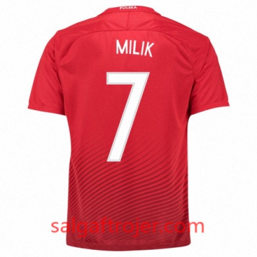 Polen Fodboldtrøjer ARKADIUSZ MILIK Udebanesæt Euro 2016 Kort ærmer Polen Fodboldtrøjer ARKADIUSZ MILIK Udebanesæt Euro 2016 Kort ærmer