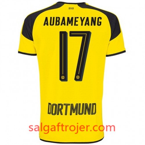 Borussia Dortmund Fodboldtrøjer AUBAMEYANG 3. sæt 2017/18 Kort ærmer Borussia Dortmund Fodboldtrøjer AUBAMEYANG 3. sæt 2017/18 Kort ærmer
