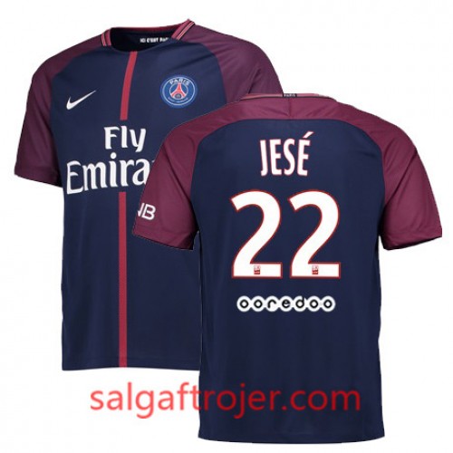 Paris Saint-Germain Fodboldtrøjer JESE Hjemmebanesæt 2017/18 Kort ærmer Paris Saint-Germain Fodboldtrøjer JESE Hjemmebanesæt 2017/18 Kort ærmer