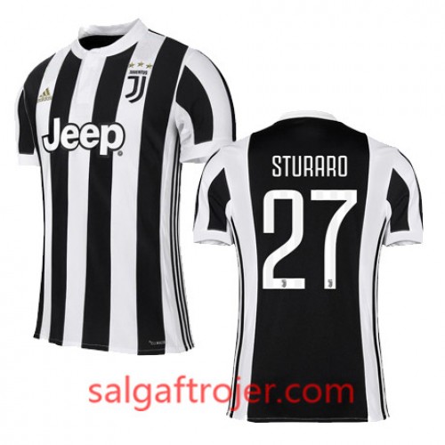 Juventus Fodboldtrøjer STURARO Hjemmebanesæt 2017/18 Kort ærmer Juventus Fodboldtrøjer STURARO Hjemmebanesæt 2017/18 Kort ærmer