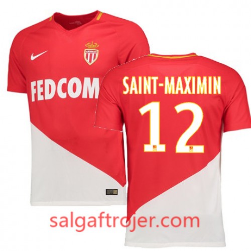 AS Monaco Fodboldtrøjer SAINT-MAXIMIN Hjemmebanesæt 2017/18 Kort ærmer AS Monaco Fodboldtrøjer SAINT-MAXIMIN Hjemmebanesæt 2017/18 Kort ærmer