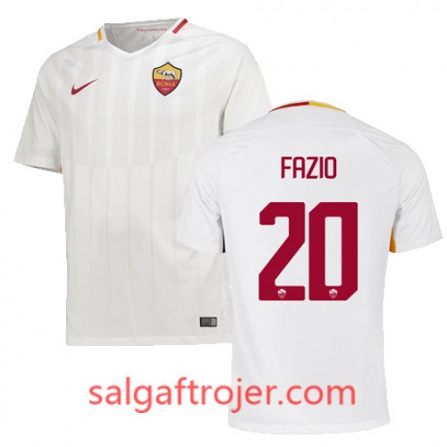 A.S. Roma Fodboldtrøjer FAZIO Udebanesæt 2017/18 Kort ærmer A.S. Roma Fodboldtrøjer FAZIO Udebanesæt 2017/18 Kort ærmer
