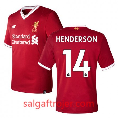 Liverpool Fodboldtrøjer HENDERSON Hjemmebanesæt 2017/18 Kort ærmer Liverpool Fodboldtrøjer HENDERSON Hjemmebanesæt 2017/18 Kort ærmer