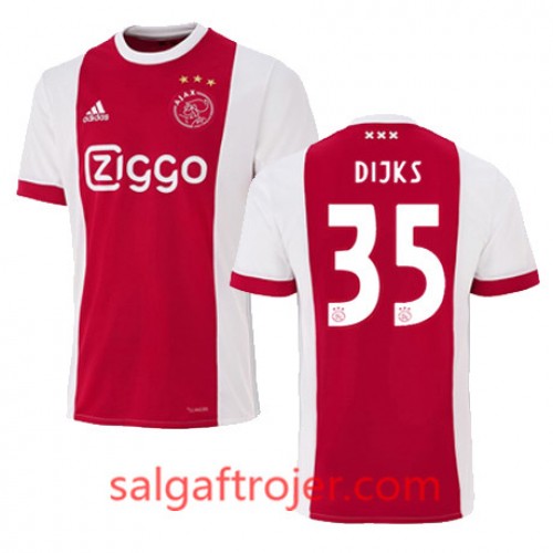AFC Ajax Fodboldtrøjer MITCHELL DIJKS Hjemmebanesæt 2017/18 Kort ærmer AFC Ajax Fodboldtrøjer MITCHELL DIJKS Hjemmebanesæt 2017/18 Kort ærmer