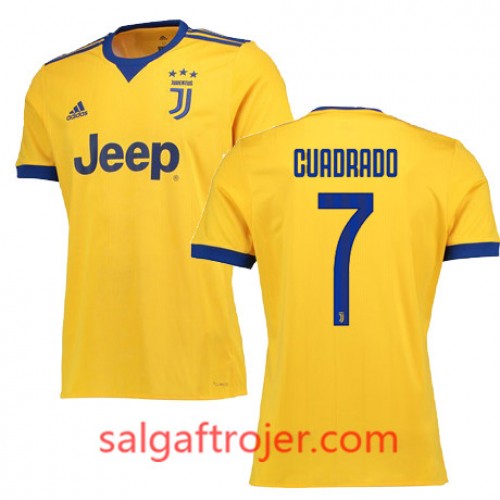 Juventus Fodboldtrøjer CUADRADO Udebanesæt 2017/18 Kort ærmer Juventus Fodboldtrøjer CUADRADO Udebanesæt 2017/18 Kort ærmer