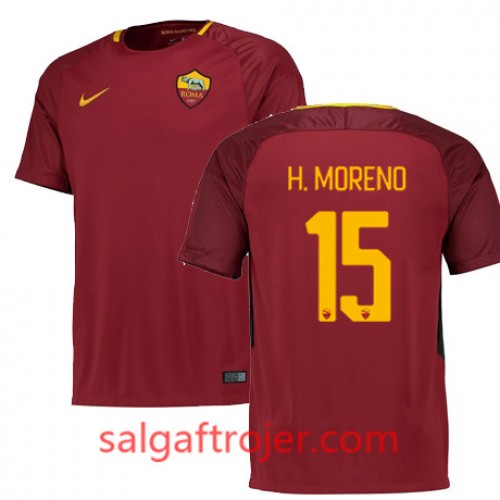A.S. Roma Fodboldtrøjer HECTOR MORENO Hjemmebanesæt 2017/18 Kort ærmer A.S. Roma Fodboldtrøjer HECTOR MORENO Hjemmebanesæt 2017/18 Kort ærmer