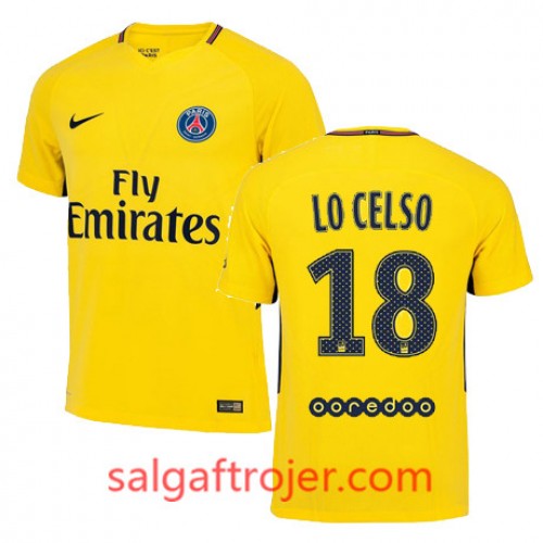 Paris Saint-Germain Fodboldtrøjer Giovani Lo Celso Udebanesæt 2017/18 Kort ærmer Paris Saint-Germain Fodboldtrøjer Giovani Lo Celso Udebanesæt 2017/18 Kort ærmer