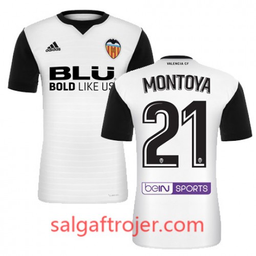 Valencia CF Fodboldtrøjer MONTOYA Hjemmebanesæt 2017/18 Kort ærmer Valencia CF Fodboldtrøjer MONTOYA Hjemmebanesæt 2017/18 Kort ærmer
