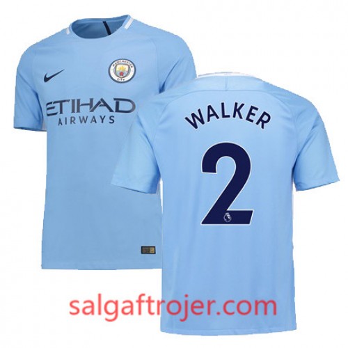 Manchester City Fodboldtrøjer KYLE WALKER Hjemmebanesæt 2017/18 Kort ærmer Manchester City Fodboldtrøjer KYLE WALKER Hjemmebanesæt 2017/18 Kort ærmer