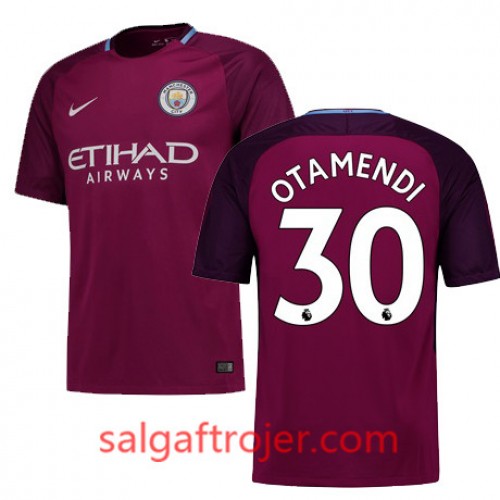 Manchester City Fodboldtrøjer OTAMENDI Udebanesæt 2017/18 Kort ærmer Manchester City Fodboldtrøjer OTAMENDI Udebanesæt 2017/18 Kort ærmer
