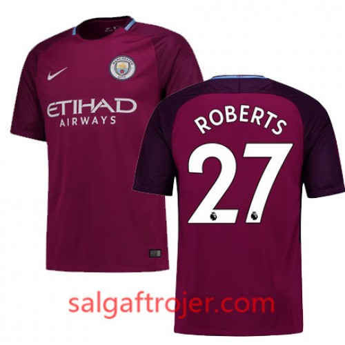 Manchester City Fodboldtrøjer Roberts Udebanesæt 2017/18 Kort ærmer Manchester City Fodboldtrøjer Roberts Udebanesæt 2017/18 Kort ærmer