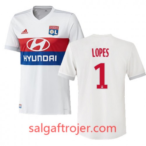 Olympique Lyon Fodboldtrøjer ANTHONY LOPES Hjemmebanesæt 2017/18 Kort ærmer Olympique Lyon Fodboldtrøjer ANTHONY LOPES Hjemmebanesæt 2017/18 Kort ærmer