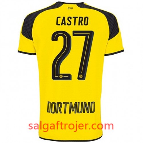 Borussia Dortmund Fodboldtrøjer CASTRO 3. sæt 2017/18 Kort ærmer Borussia Dortmund Fodboldtrøjer CASTRO 3. sæt 2017/18 Kort ærmer