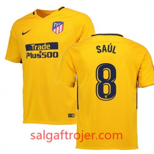 Atlético de Madrid Fodboldtrøjer SAUL Udebanesæt 2017/18 Kort ærmer Atlético de Madrid Fodboldtrøjer SAUL Udebanesæt 2017/18 Kort ærmer