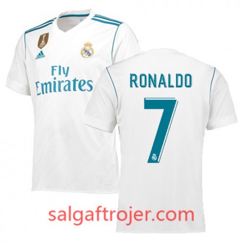 Real Madrid Fodboldtrøjer RONALDO Hjemmebanesæt 2017/18 Kort ærmer Real Madrid Fodboldtrøjer RONALDO Hjemmebanesæt 2017/18 Kort ærmer