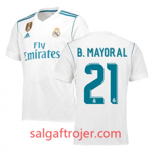 Real Madrid Fodboldtrøjer BORJA MAYORAL Hjemmebanesæt 2017/18 Kort ærmer Real Madrid Fodboldtrøjer BORJA MAYORAL Hjemmebanesæt 2017/18 Kort ærmer