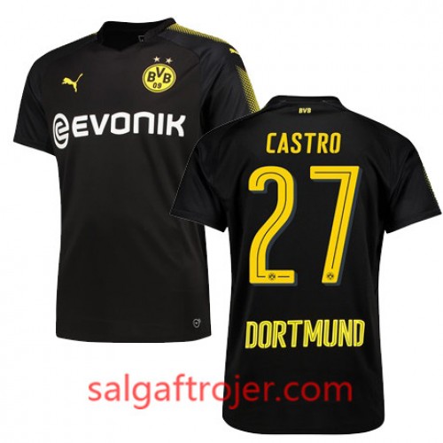 Borussia Dortmund Fodboldtrøjer CASTRO Udebanesæt 2017/18 Kort ærmer Borussia Dortmund Fodboldtrøjer CASTRO Udebanesæt 2017/18 Kort ærmer