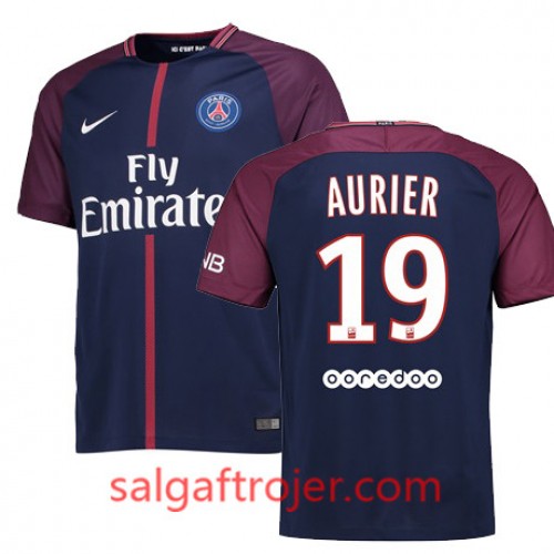 Paris Saint-Germain Fodboldtrøjer SERGE AURIER Hjemmebanesæt 2017/18 Kort ærmer Paris Saint-Germain Fodboldtrøjer SERGE AURIER Hjemmebanesæt 2017/18 Kort ærmer