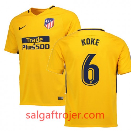 Atlético de Madrid Fodboldtrøjer KOKE Udebanesæt 2017/18 Kort ærmer Atlético de Madrid Fodboldtrøjer KOKE Udebanesæt 2017/18 Kort ærmer