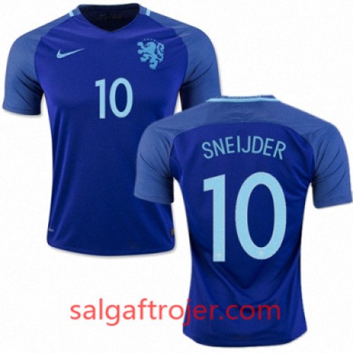 Holland Fodboldtrøjer WESLEY SNEIJDER Udebanesæt 2016/17 Kort ærmer Holland Fodboldtrøjer WESLEY SNEIJDER Udebanesæt 2016/17 Kort ærmer