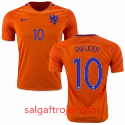 Holland Fodboldtrøjer WESLEY SNEIJDER Hjemmebanesæt 2016/17 Kort ærmer Holland Fodboldtrøjer WESLEY SNEIJDER Hjemmebanesæt 2016/17 Kort ærmer