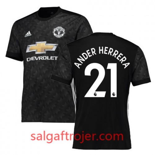 Manchester United Fodboldtrøjer HERRERA Udebanesæt 2017/18 Kort ærmer Manchester United Fodboldtrøjer HERRERA Udebanesæt 2017/18 Kort ærmer