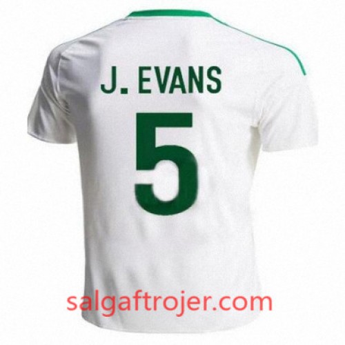 Nordirland Fodboldtrøjer JONNY EVANS Udebanesæt 2016/17 Kort ærmer Nordirland Fodboldtrøjer JONNY EVANS Udebanesæt 2016/17 Kort ærmer