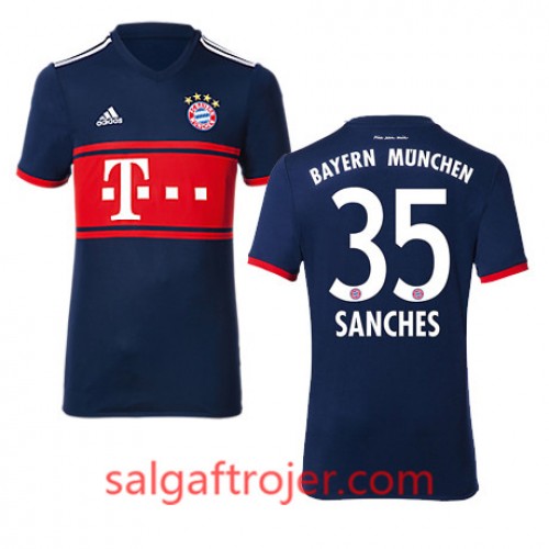 FC Bayern München Fodboldtrøjer SANCHES Udebanesæt 2017/18 Kort ærmer FC Bayern München Fodboldtrøjer SANCHES Udebanesæt 2017/18 Kort ærmer