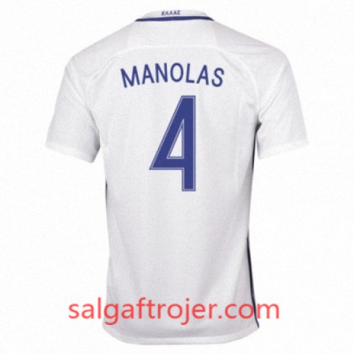 Grækenland Fodboldtrøjer KOSTAS MANOLAS Hjemmebanesæt 2016/17 Kort ærmer Grækenland Fodboldtrøjer KOSTAS MANOLAS Hjemmebanesæt 2016/17 Kort ærmer
