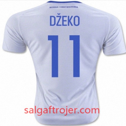 Bosnien-Hercegovina Fodboldtrøjer DZEKO Udebanesæt 2016/17 Kort ærmer Bosnien-Hercegovina Fodboldtrøjer DZEKO Udebanesæt 2016/17 Kort ærmer