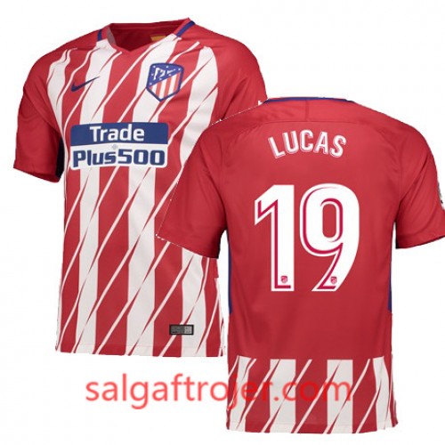 Atlético de Madrid Fodboldtrøjer LUCAS Hjemmebanesæt 2017/18 Kort ærmer Atlético de Madrid Fodboldtrøjer LUCAS Hjemmebanesæt 2017/18 Kort ærmer
