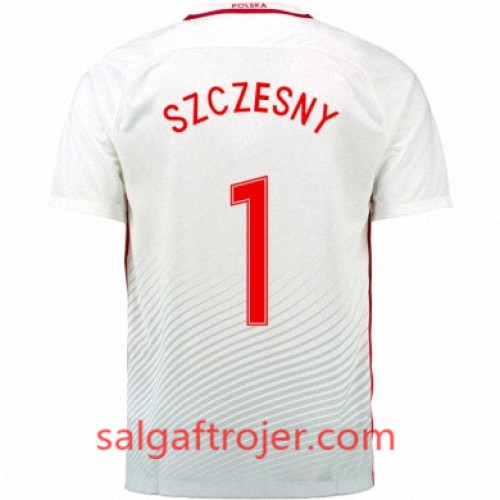 Polen Fodboldtrøjer WOJCIECH SZCZESNY Hjemmebanesæt Euro 2016 Kort ærmer Polen Fodboldtrøjer WOJCIECH SZCZESNY Hjemmebanesæt Euro 2016 Kort ærmer