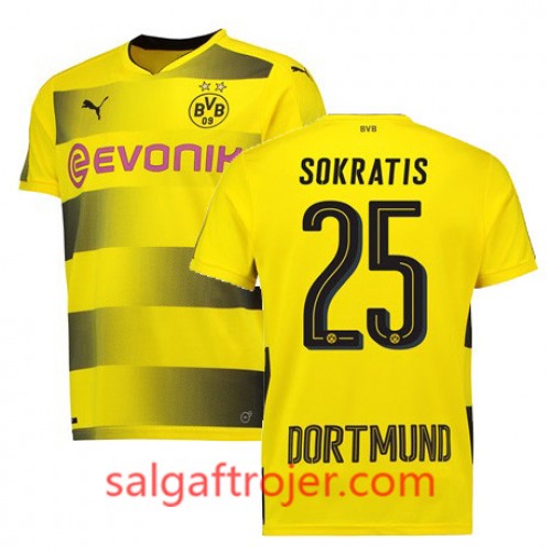 Borussia Dortmund Fodboldtrøjer SOKRATIS Hjemmebanesæt 2017/18 Kort ærmer Borussia Dortmund Fodboldtrøjer SOKRATIS Hjemmebanesæt 2017/18 Kort ærmer