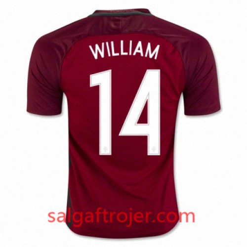 Portugal Fodboldtrøjer WILLIAM CARVALHO Hjemmebanesæt Euro 2016 Kort ærmer Portugal Fodboldtrøjer WILLIAM CARVALHO Hjemmebanesæt Euro 2016 Kort ærmer