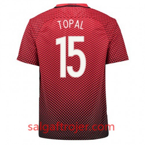 Tyrkiet Fodboldtrøjer MEHMET TOPAL Hjemmebanesæt Euro 2016 Kort ærmer Tyrkiet Fodboldtrøjer MEHMET TOPAL Hjemmebanesæt Euro 2016 Kort ærmer
