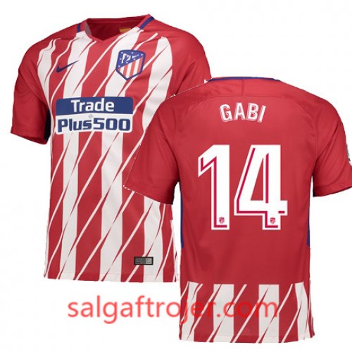 Atlético de Madrid Fodboldtrøjer GABI Hjemmebanesæt 2017/18 Kort ærmer Atlético de Madrid Fodboldtrøjer GABI Hjemmebanesæt 2017/18 Kort ærmer