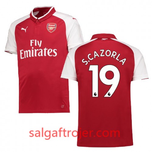 Arsenal Fodboldtrøjer S CAZORLA Hjemmebanesæt 2017/18 Kort ærmer Arsenal Fodboldtrøjer S CAZORLA Hjemmebanesæt 2017/18 Kort ærmer