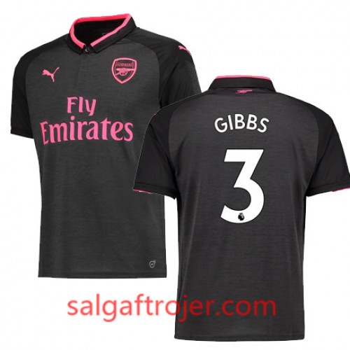 Arsenal Fodboldtrøjer GIBBS 3. sæt 2017/18 Kort ærmer Arsenal Fodboldtrøjer GIBBS 3. sæt 2017/18 Kort ærmer