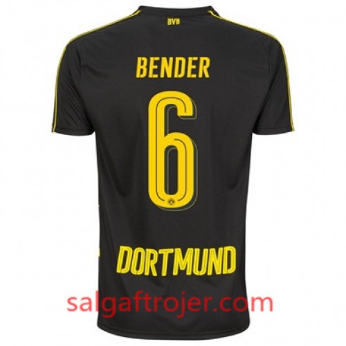 Borussia Dortmund Fodboldtrøjer BENDER Udebanesæt 2017/18 Kort ærmer Borussia Dortmund Fodboldtrøjer BENDER Udebanesæt 2017/18 Kort ærmer