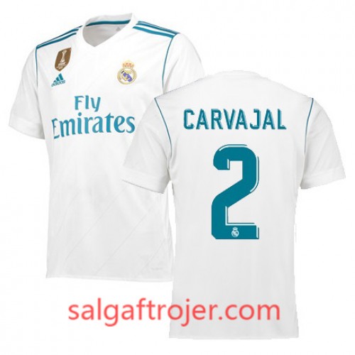 Real Madrid Fodboldtrøjer CARVAJAL Hjemmebanesæt 2017/18 Kort ærmer Real Madrid Fodboldtrøjer CARVAJAL Hjemmebanesæt 2017/18 Kort ærmer