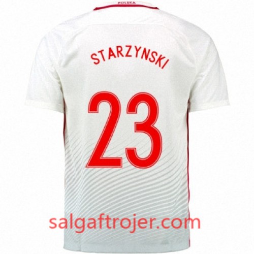 Polen Fodboldtrøjer FILIP STARZYNSKI Hjemmebanesæt Euro 2016 Kort ærmer Polen Fodboldtrøjer FILIP STARZYNSKI Hjemmebanesæt Euro 2016 Kort ærmer