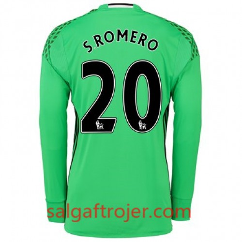 Manchester United Fodboldtrøjer S ROMERO Udebanesæt 2017/18 Kort ærmer Manchester United Fodboldtrøjer S ROMERO Udebanesæt 2017/18 Kort ærmer