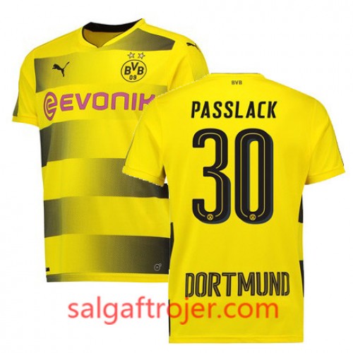 Borussia Dortmund Fodboldtrøjer PASSLACK Hjemmebanesæt 2017/18 Kort ærmer Borussia Dortmund Fodboldtrøjer PASSLACK Hjemmebanesæt 2017/18 Kort ærmer