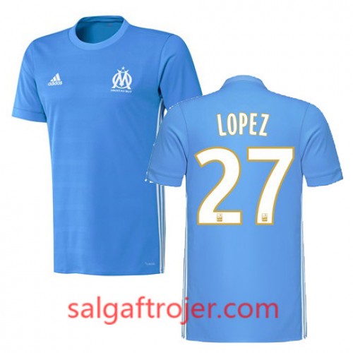 Olympique de Marseille Fodboldtrøjer MAXIME LOPEZ Udebanesæt 2017/18 Kort ærmer Olympique de Marseille Fodboldtrøjer MAXIME LOPEZ Udebanesæt 2017/18 Kort ærmer