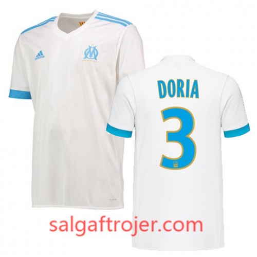 Olympique de Marseille Fodboldtrøjer DORIA Hjemmebanesæt 2017/18 Kort ærmer Olympique de Marseille Fodboldtrøjer DORIA Hjemmebanesæt 2017/18 Kort ærmer